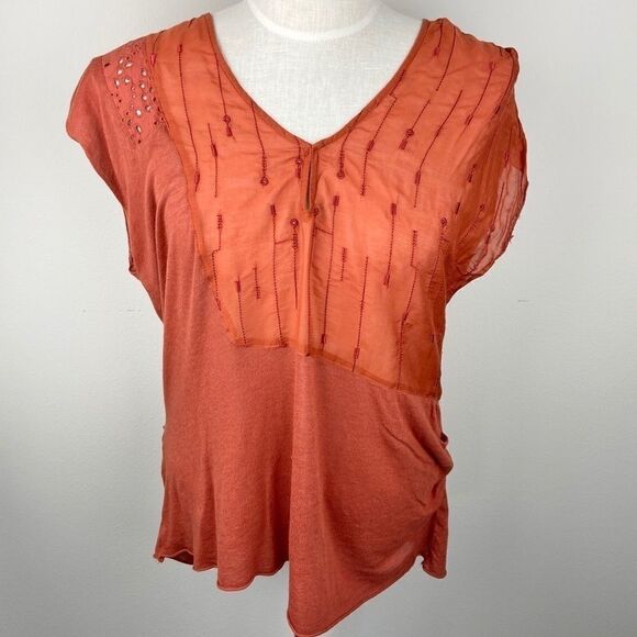 Anthropologie Tiny Floral Top - Picture 1 of 6